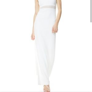 Alice and Olivia Whitley White Dress worn once size 2